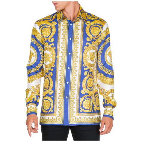 versace collection man camicia trend|versace men's designer shirts.